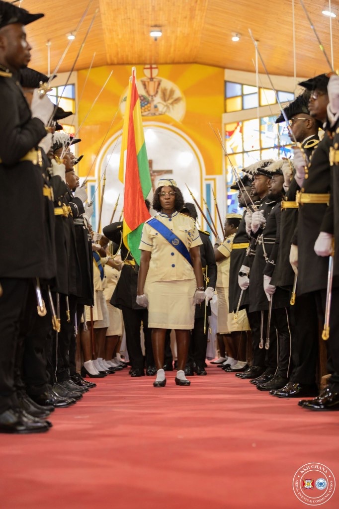 Ladies Auxiliary ceremonial procession in church