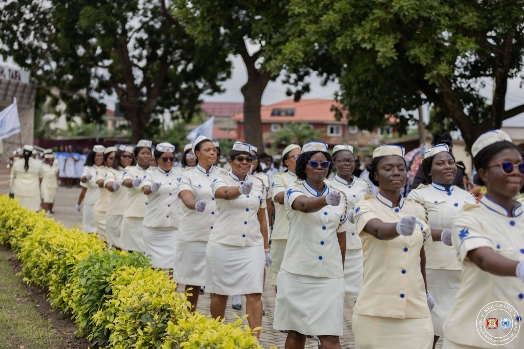 Ladies Auxiliary procession at St. Dominic Parish, Taifa