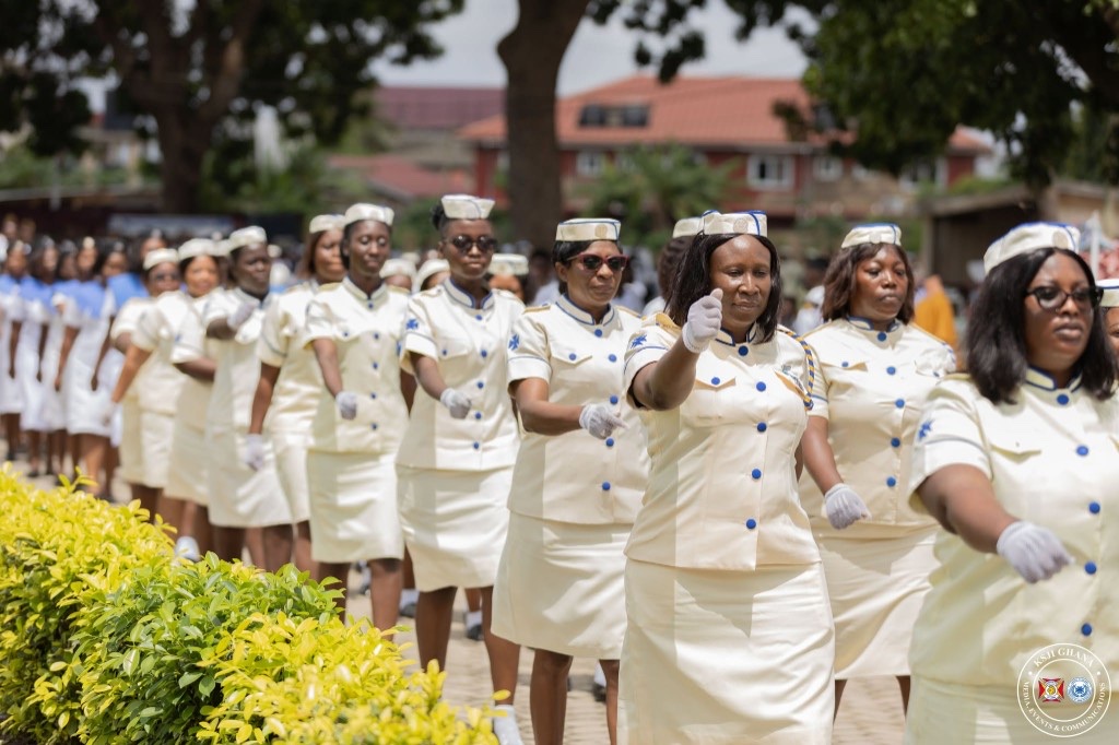 Ladies Auxiliary drill and parade display